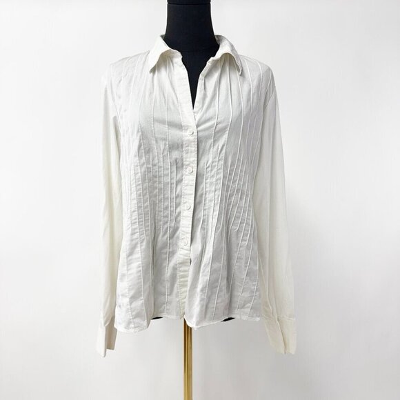 VINTAGE CALVIN KLEIN BLOUSE WITH TEXURE DETAILS - Picture 2 of 7